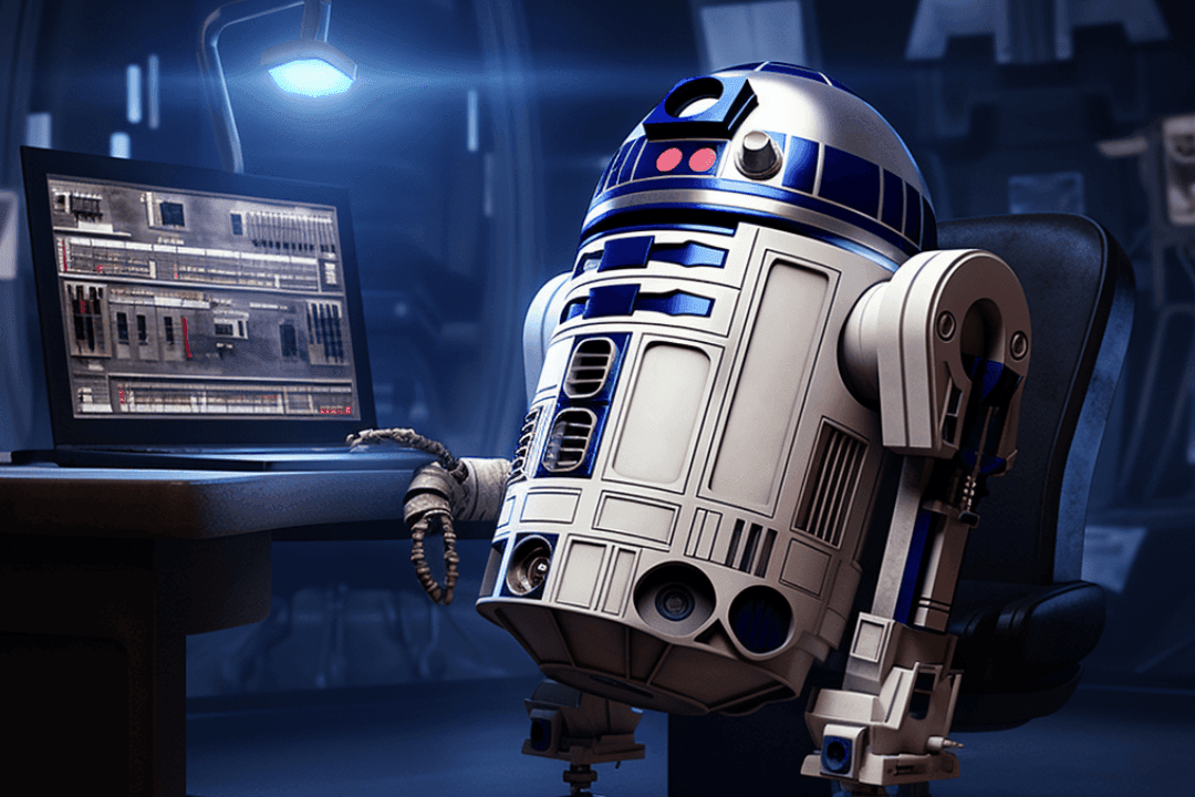 R2D2 learning to code in AI